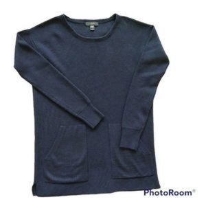 J Crew Lightweight Wool Sweater with Patch Pockets